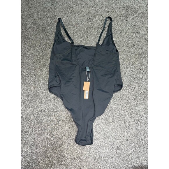 Skims one piece swim suit 2X - Size 2XL Skims Swim Suit Gun Metal Gray - Picture 4 of 5